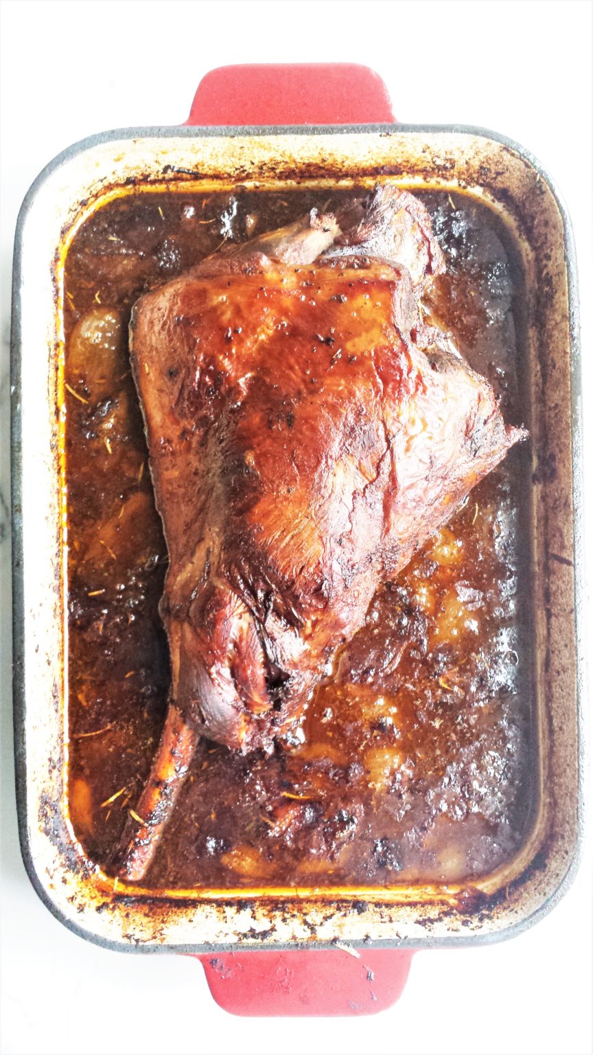 Slow Roasted Leg of Lamb | She's Naturally Sweet